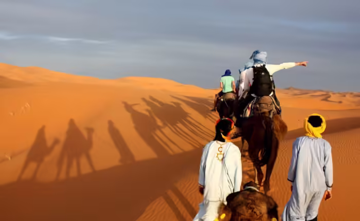 camel ride in Merzouga