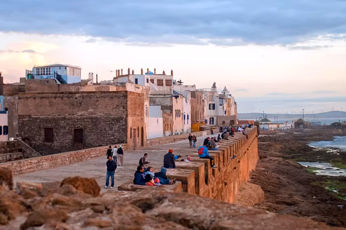 The Atlantic ramparts and whitewashed houses of Essaouira, Morocco