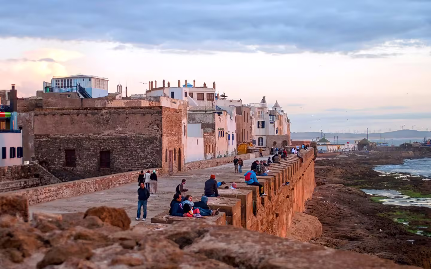 The Atlantic ramparts and whitewashed houses of Essaouira, Morocco